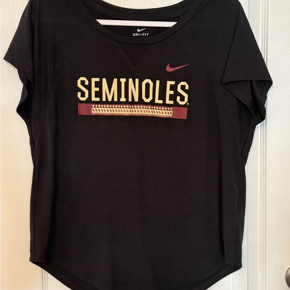 Nike Women's Black FSU Seminoles Dri-FIT Tee